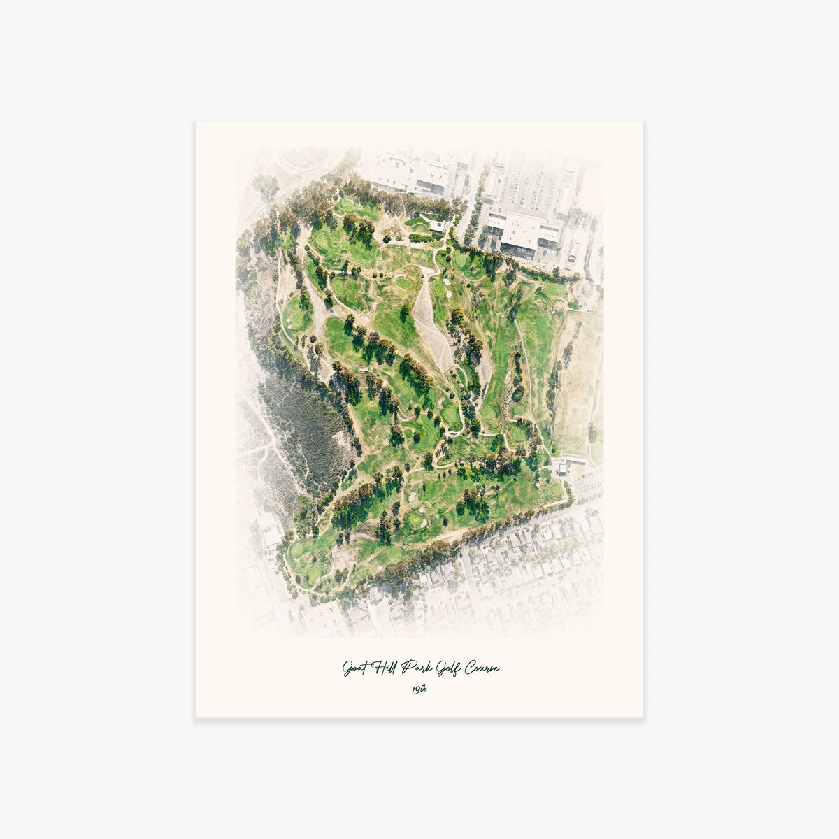 Goat Hill Park Golf Course printed artwork
