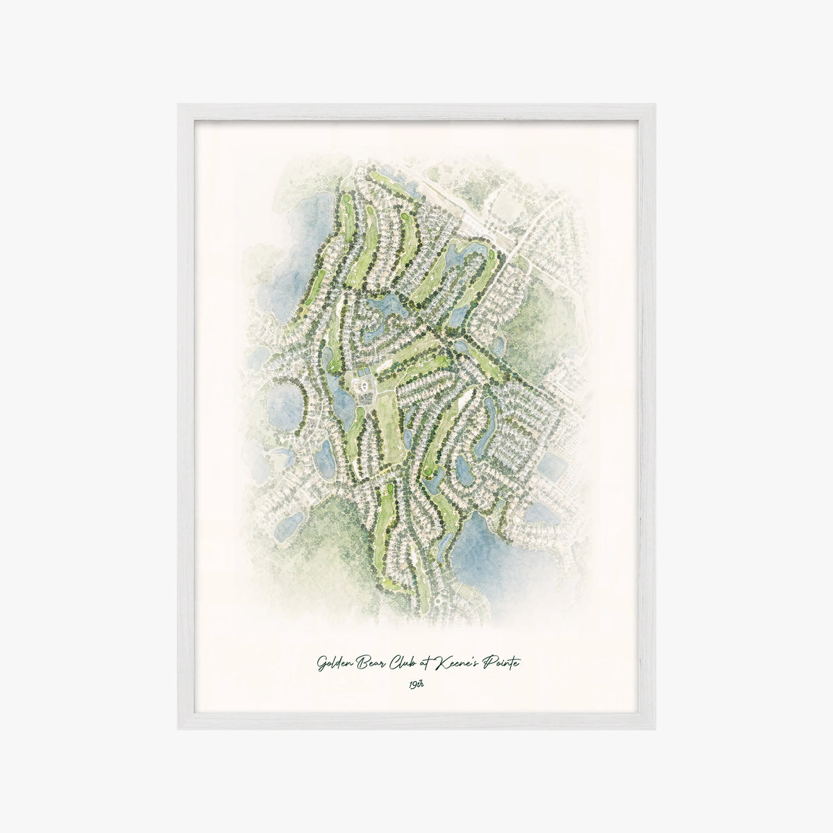 Golden Bear Club at Keene's Pointe white frame