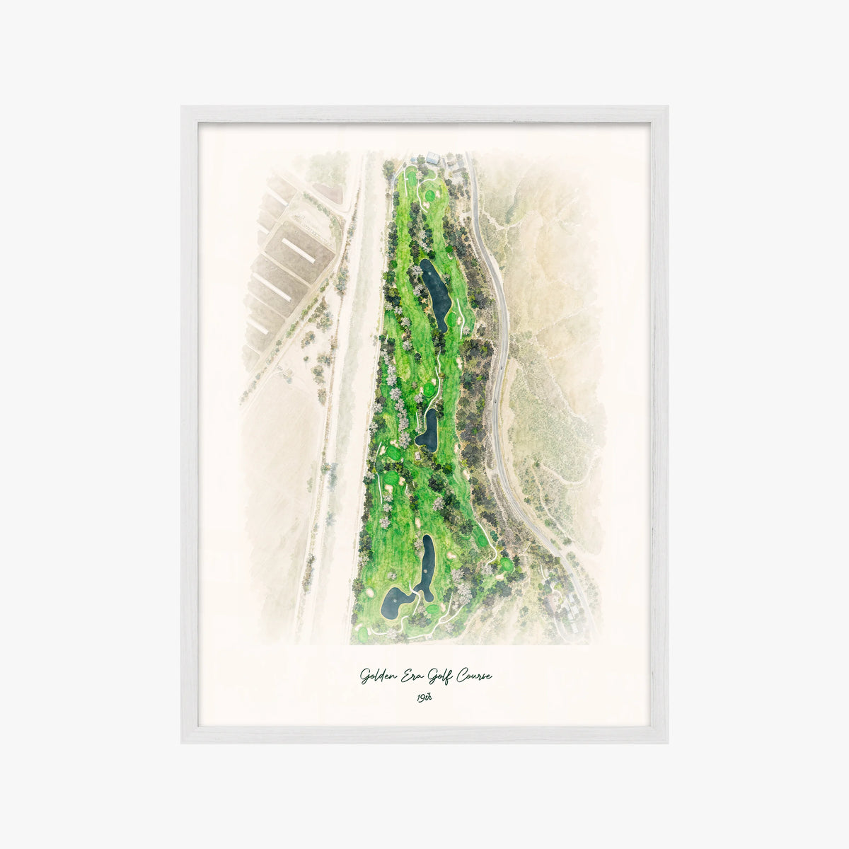 Golden Era Golf Course white frame