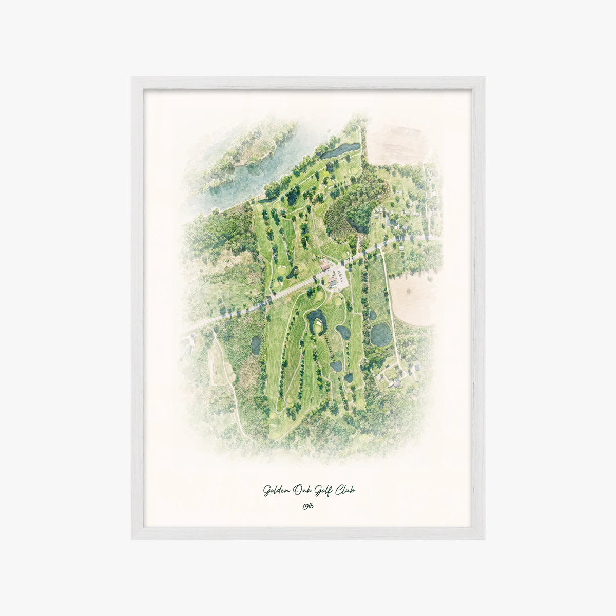 Golden Oak Golf Club white frame