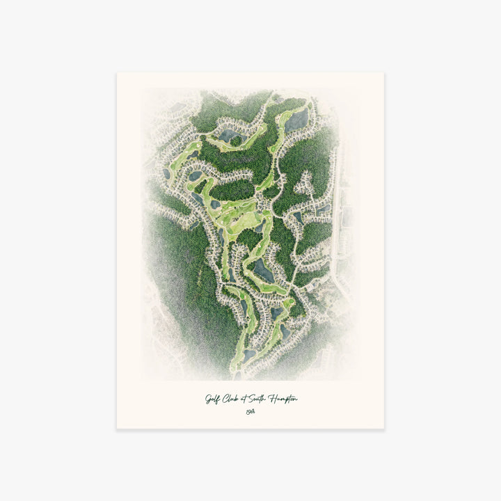 Golf Club at South Hampton printed artwork
