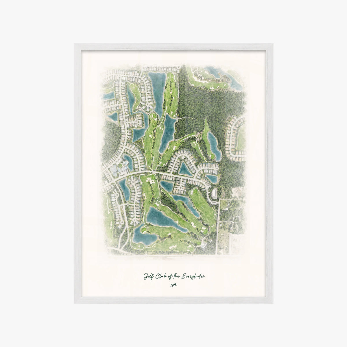 Golf Club of the Everglades white frame