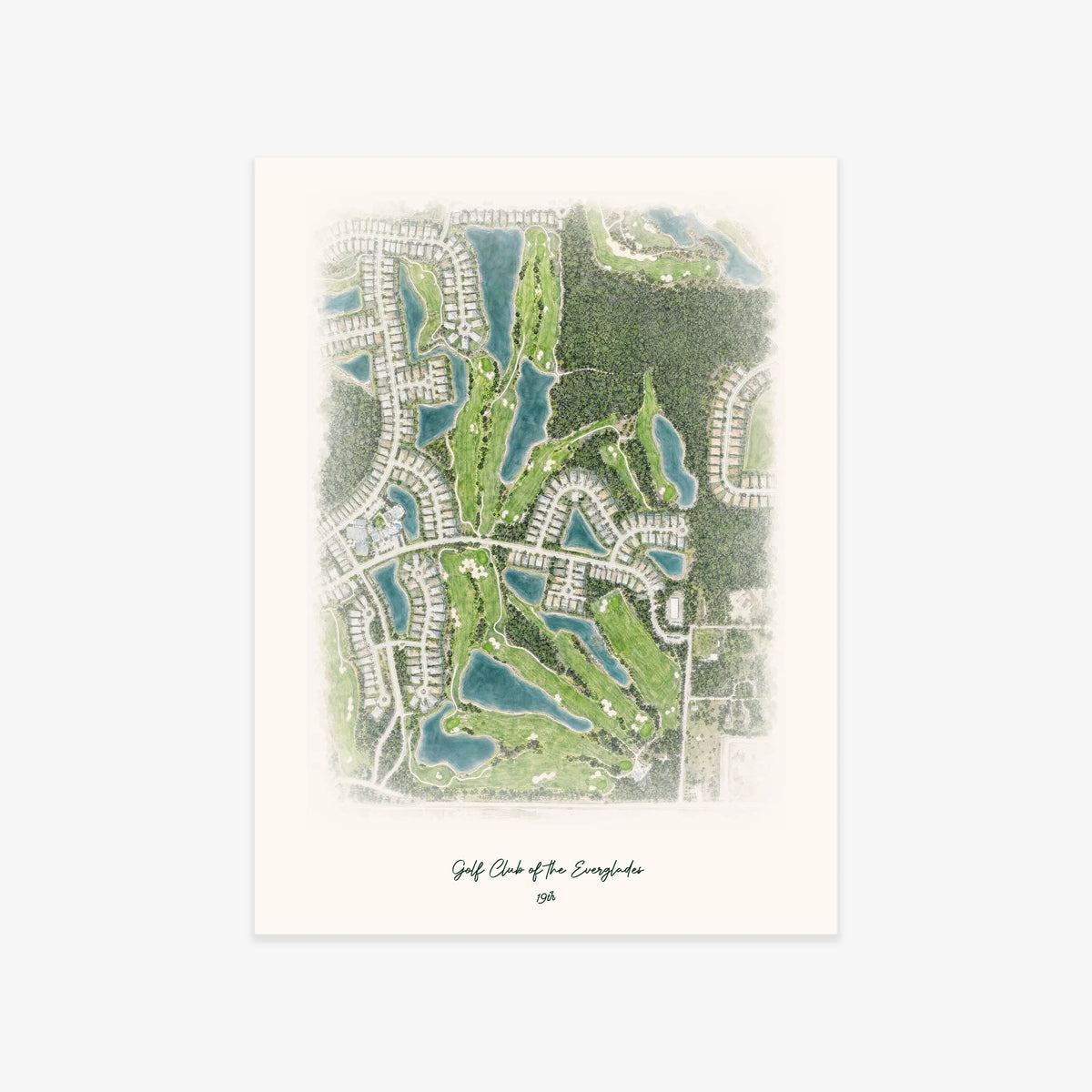 Golf Club of the Everglades printed artwork