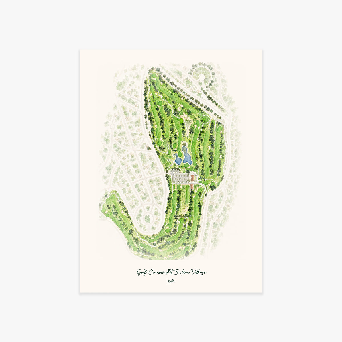 Golf Courses At Incline Village printed artwork