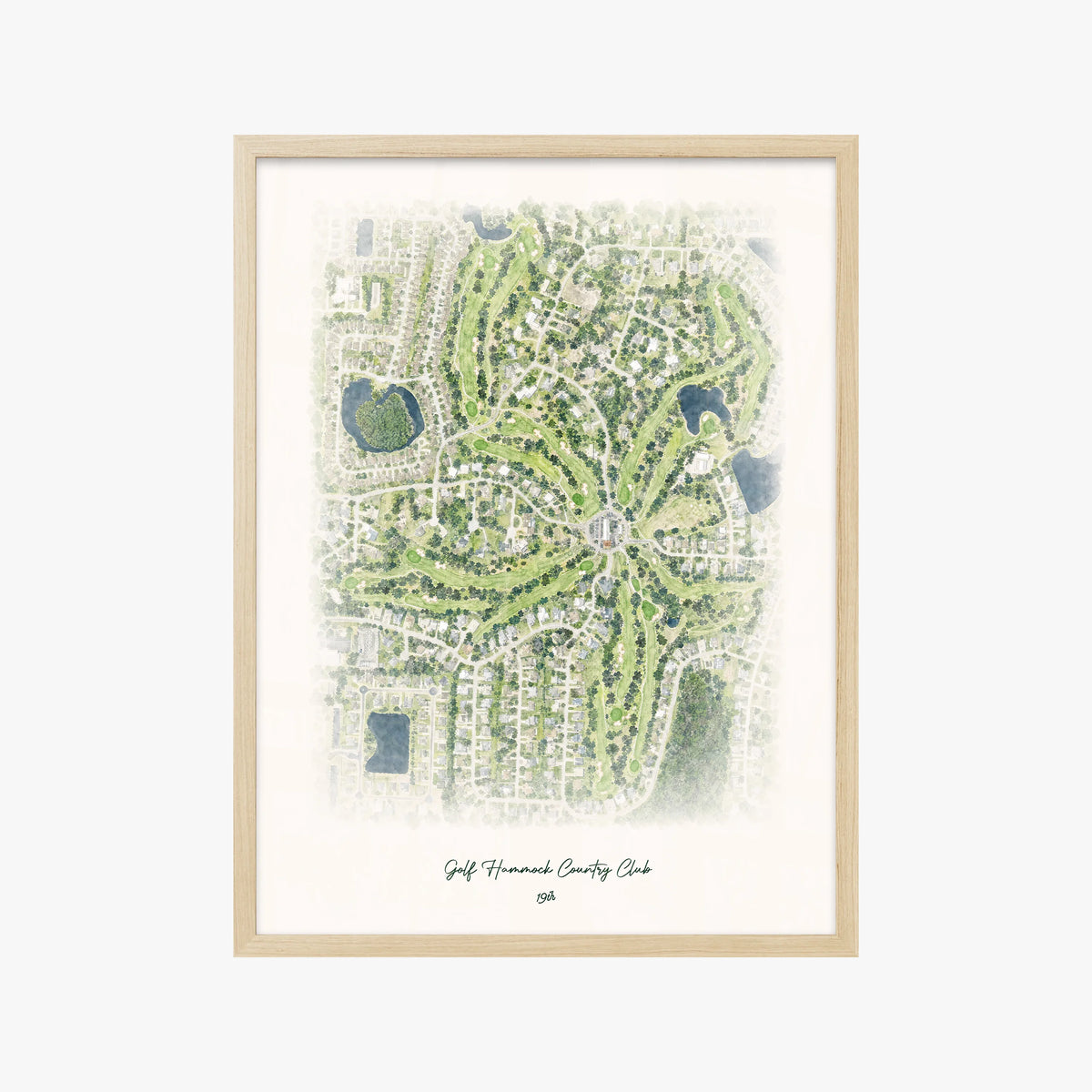 Golf Hammock Country Club wood frame