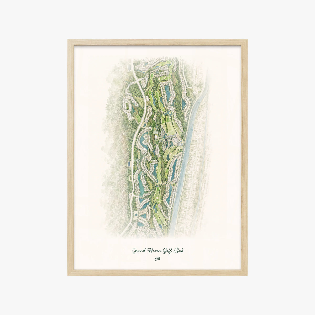 Grand Haven Golf Club wood frame