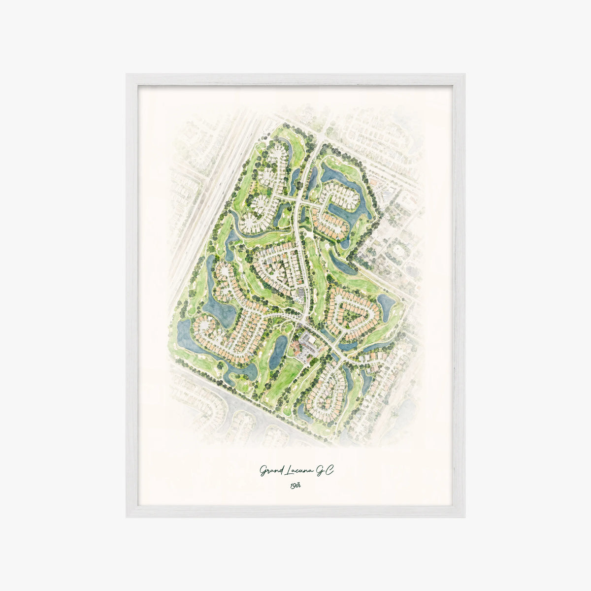 Grand Lacuna G.C white frame