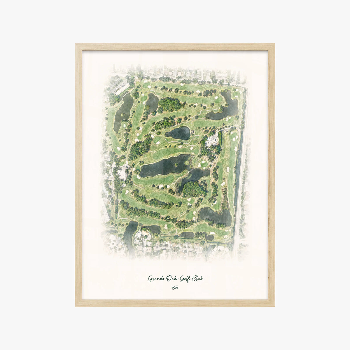 Grande Oaks Golf Club wood frame