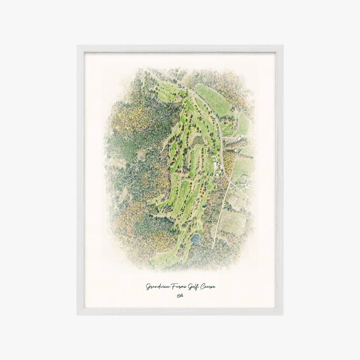 Grandview Farms Golf Course white frame