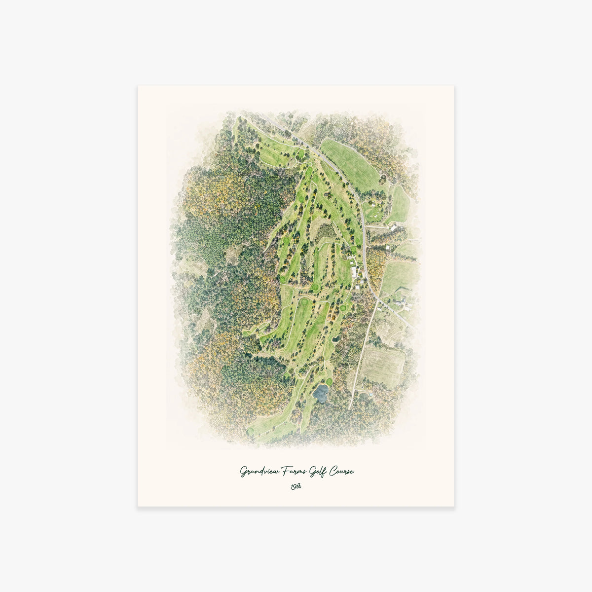 Grandview Farms Golf Course printed artwork