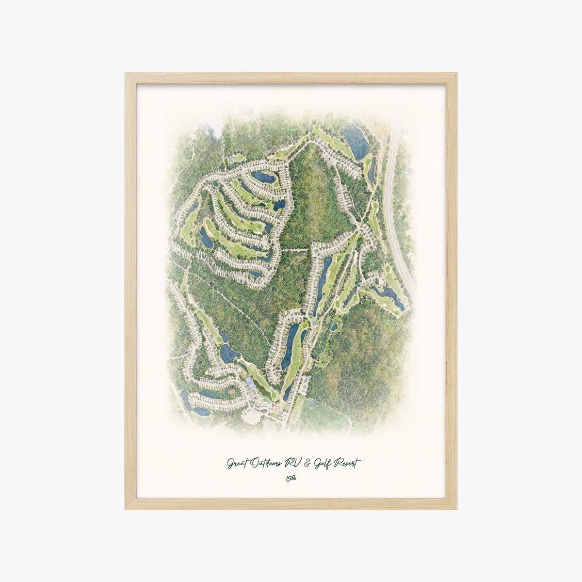 Great Outdoors RV & Golf Resort wood frame