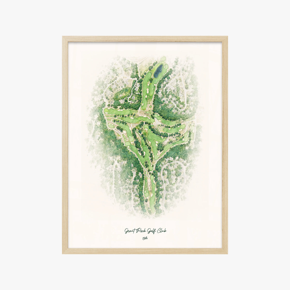 Great Rock Golf Club wood frame