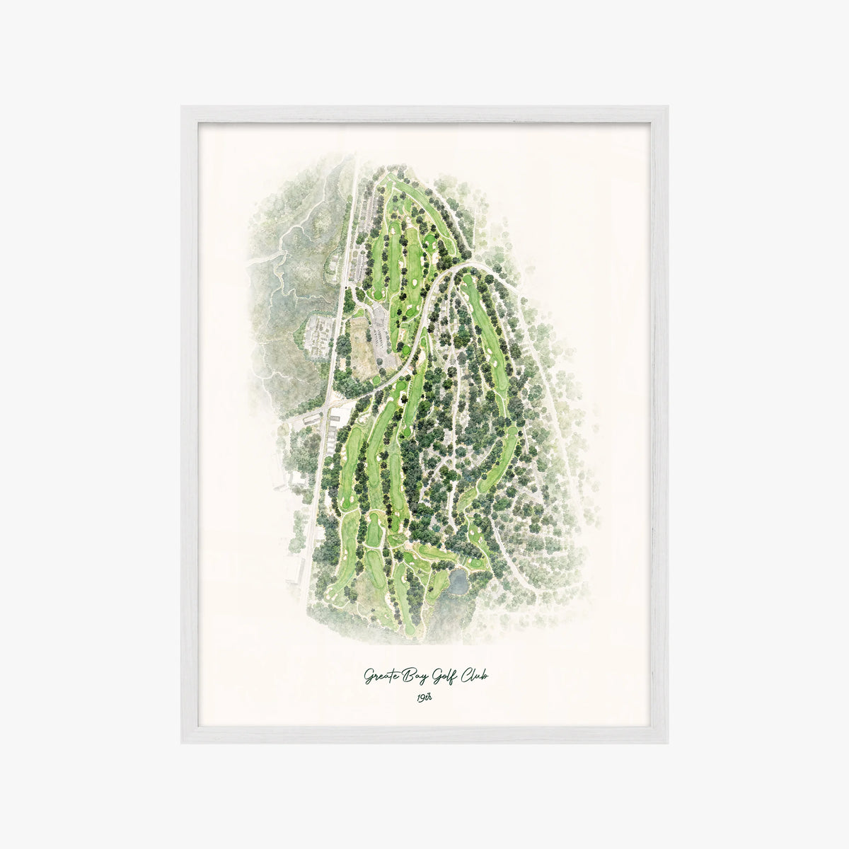 Greate Bay Golf Club white frame