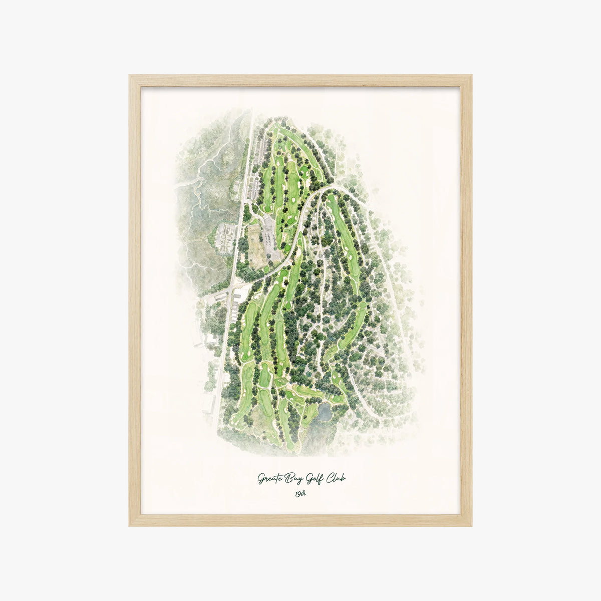 Greate Bay Golf Club wood frame