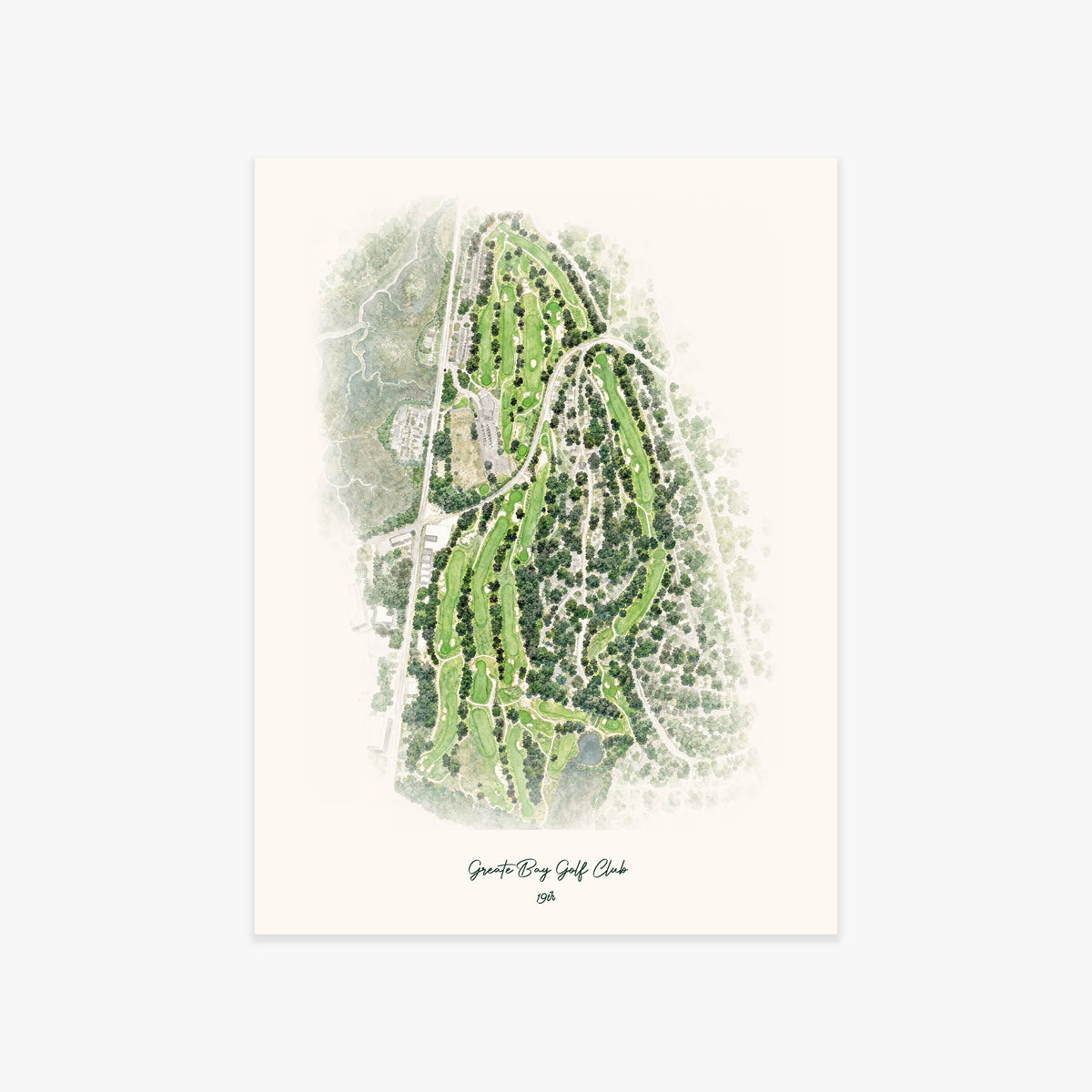 Greate Bay Golf Club printed artwork