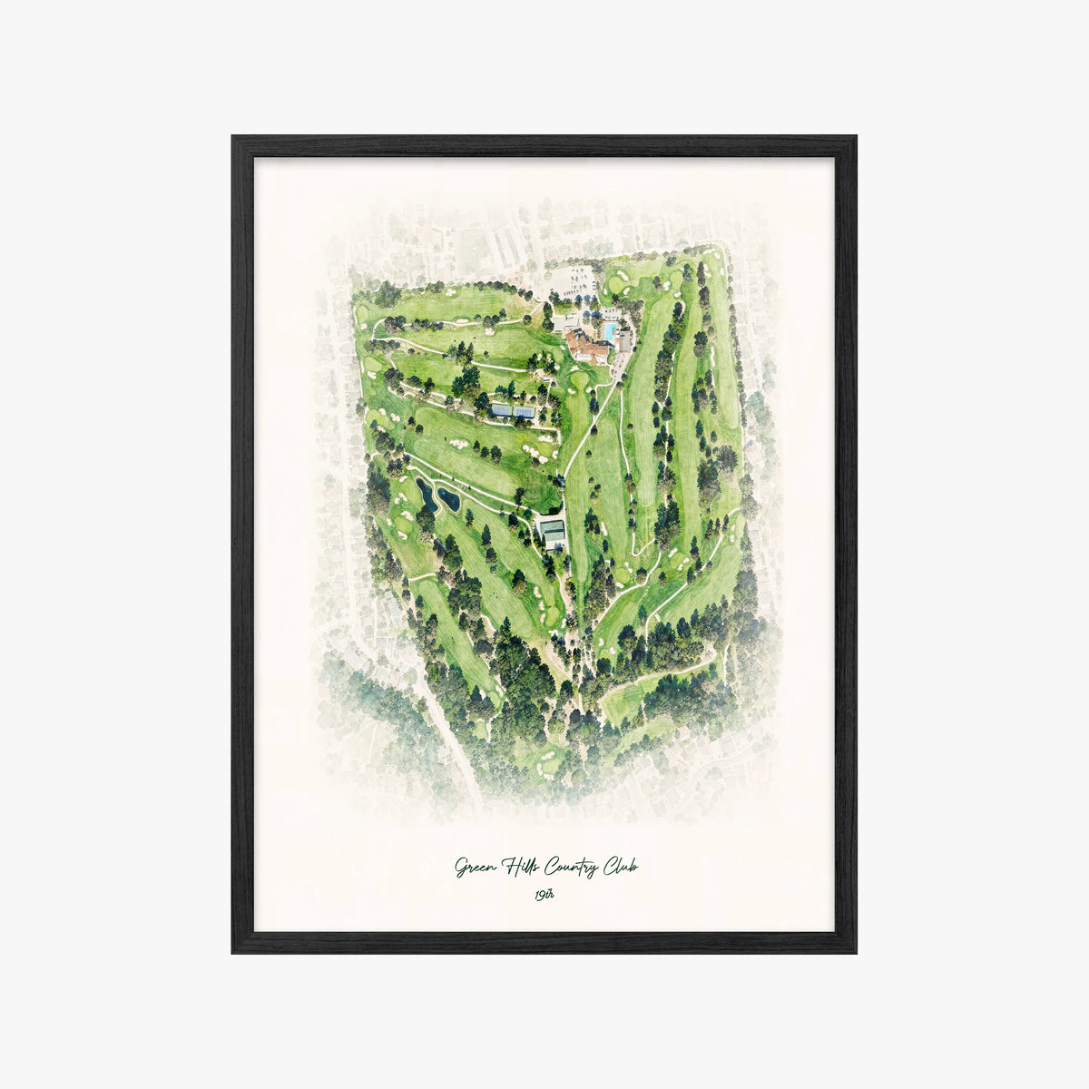 Green Hills Country Club black frame