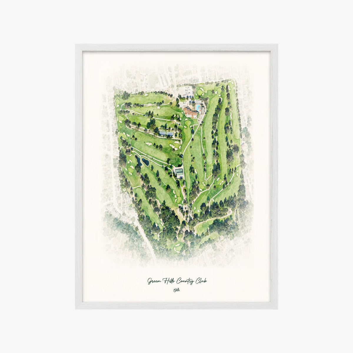 Green Hills Country Club white frame