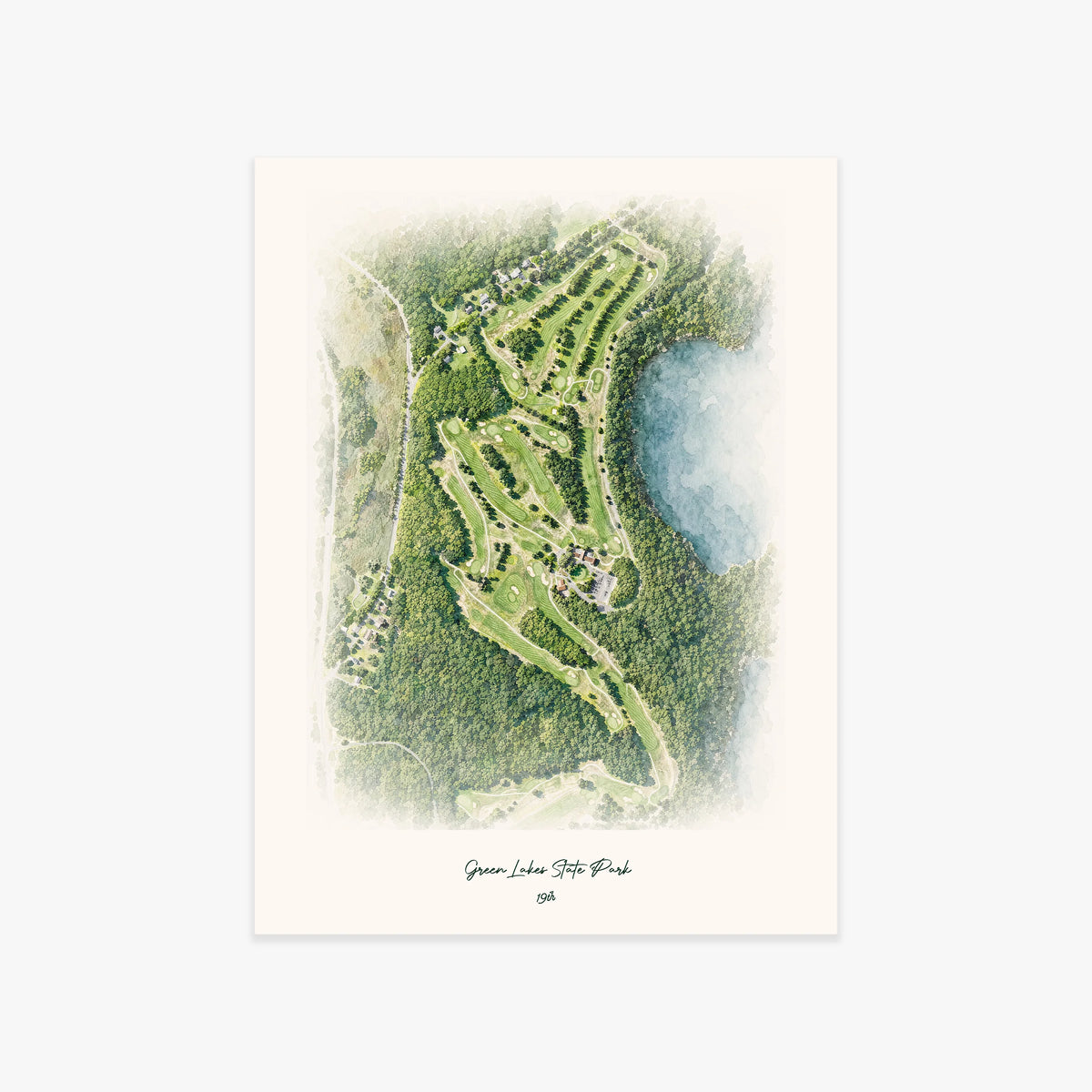 Green Lakes State Park printed artwork