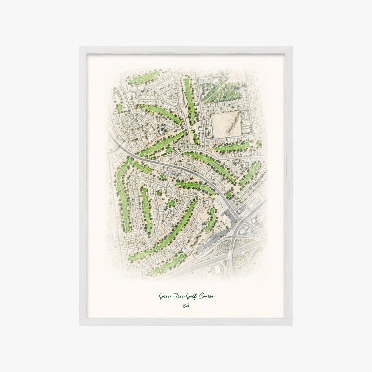 Green Tree Golf Course white frame