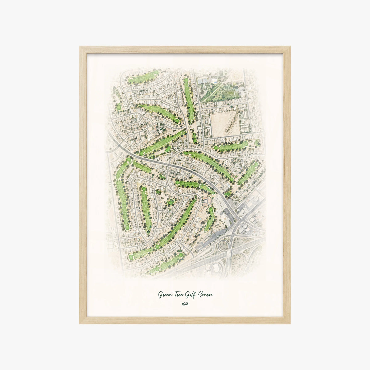 Green Tree Golf Course wood frame