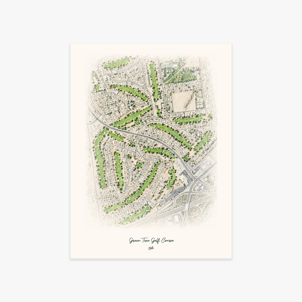 Green Tree Golf Course printed artwork