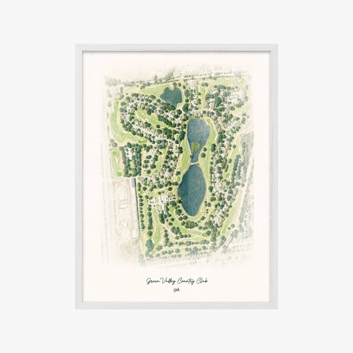 Green Valley Country Club white frame