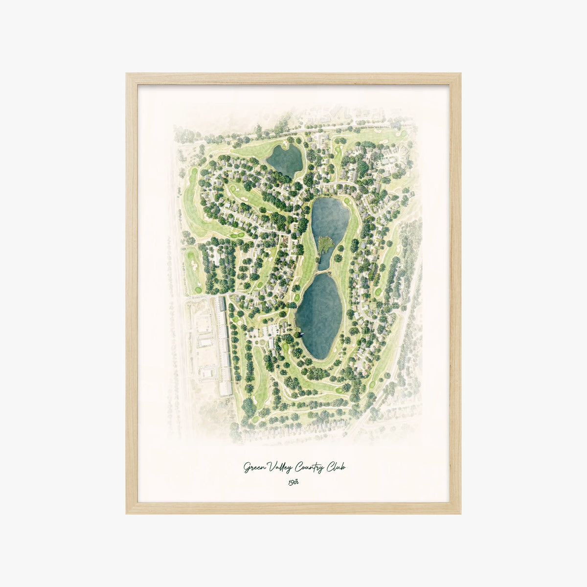 Green Valley Country Club wood frame