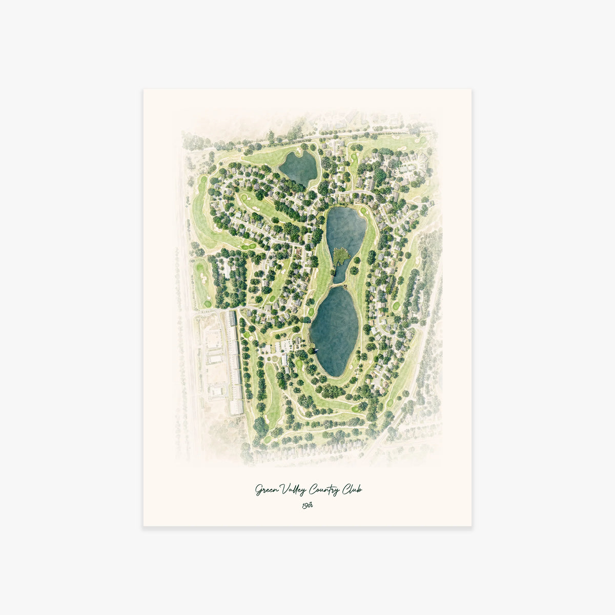 Green Valley Country Club printed artwork