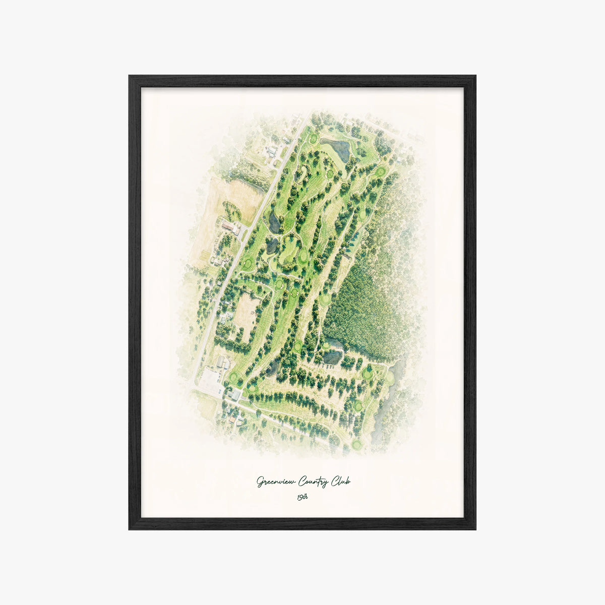 Greenview Country Club black frame