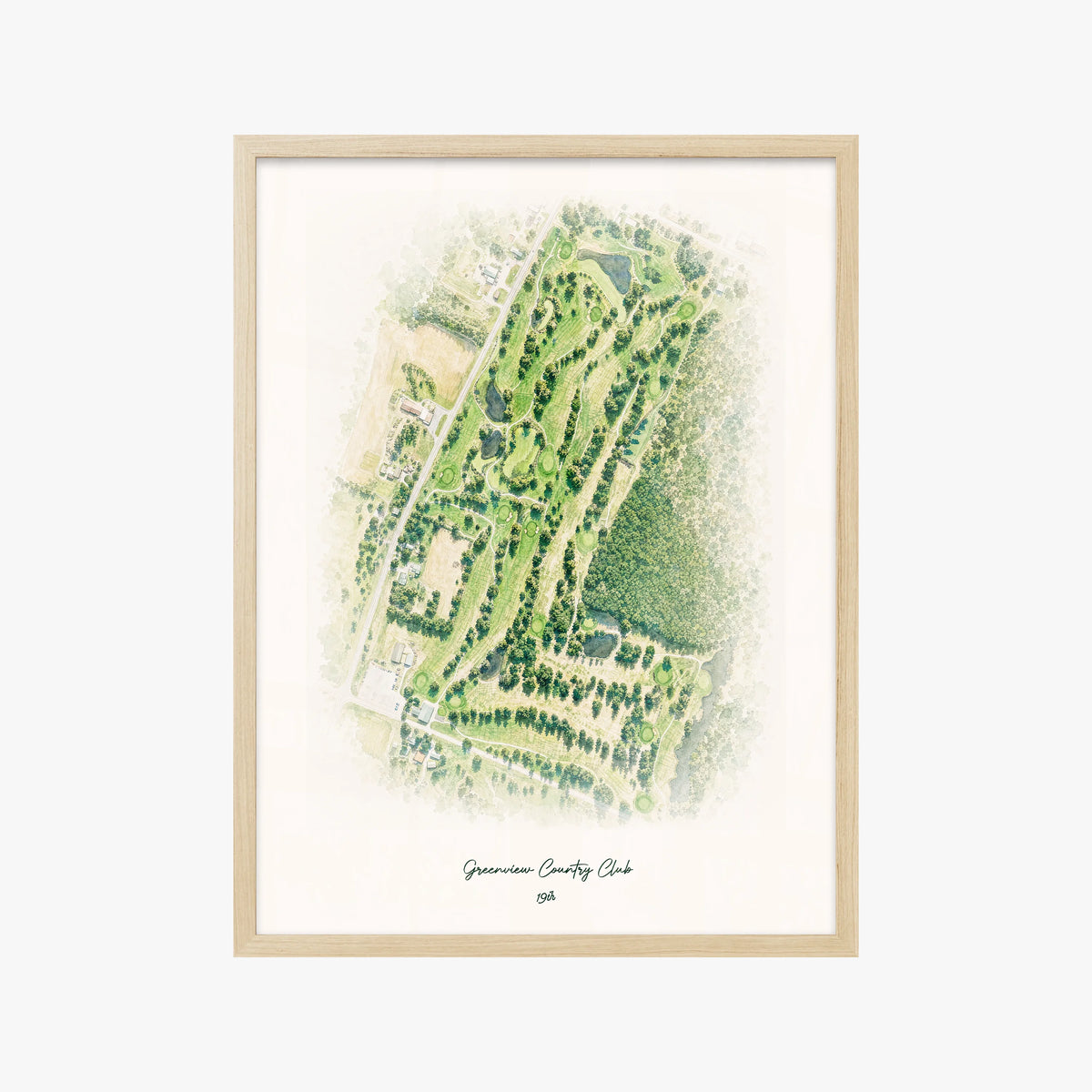 Greenview Country Club wood frame