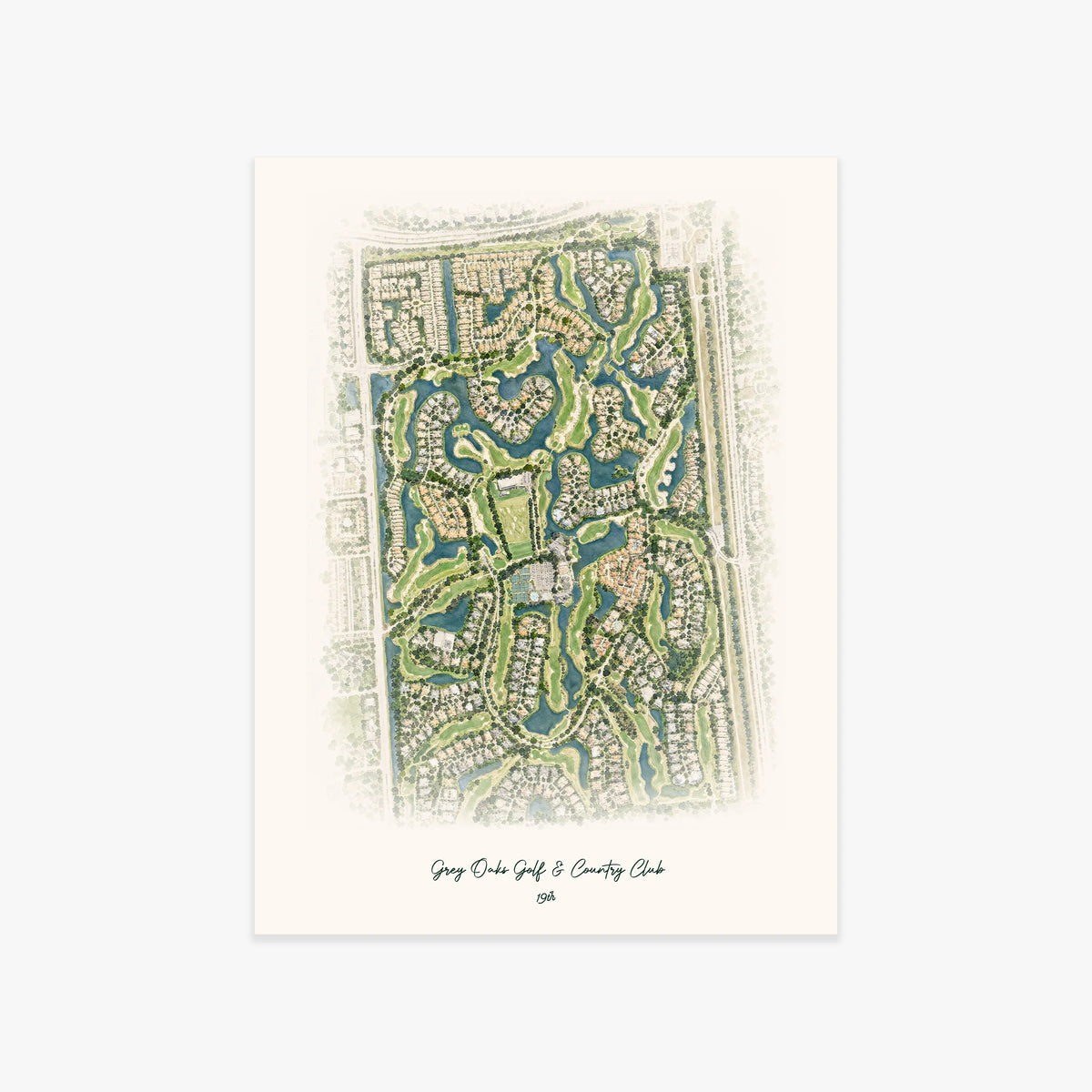 Grey Oaks Golf & Country Club printed artwork