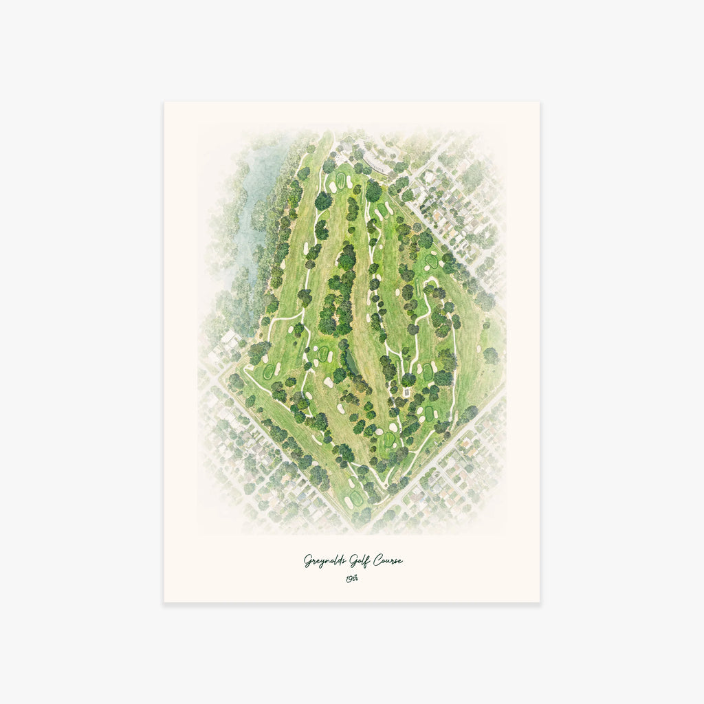 Greynolds Golf Course printed artwork