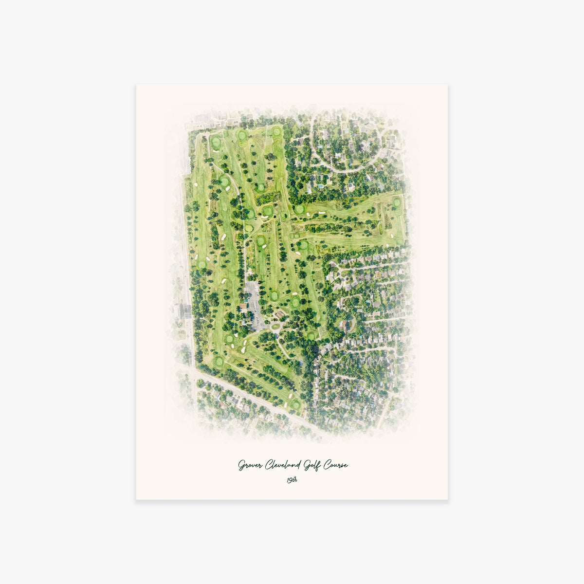 Grover Cleveland Golf Course printed artwork