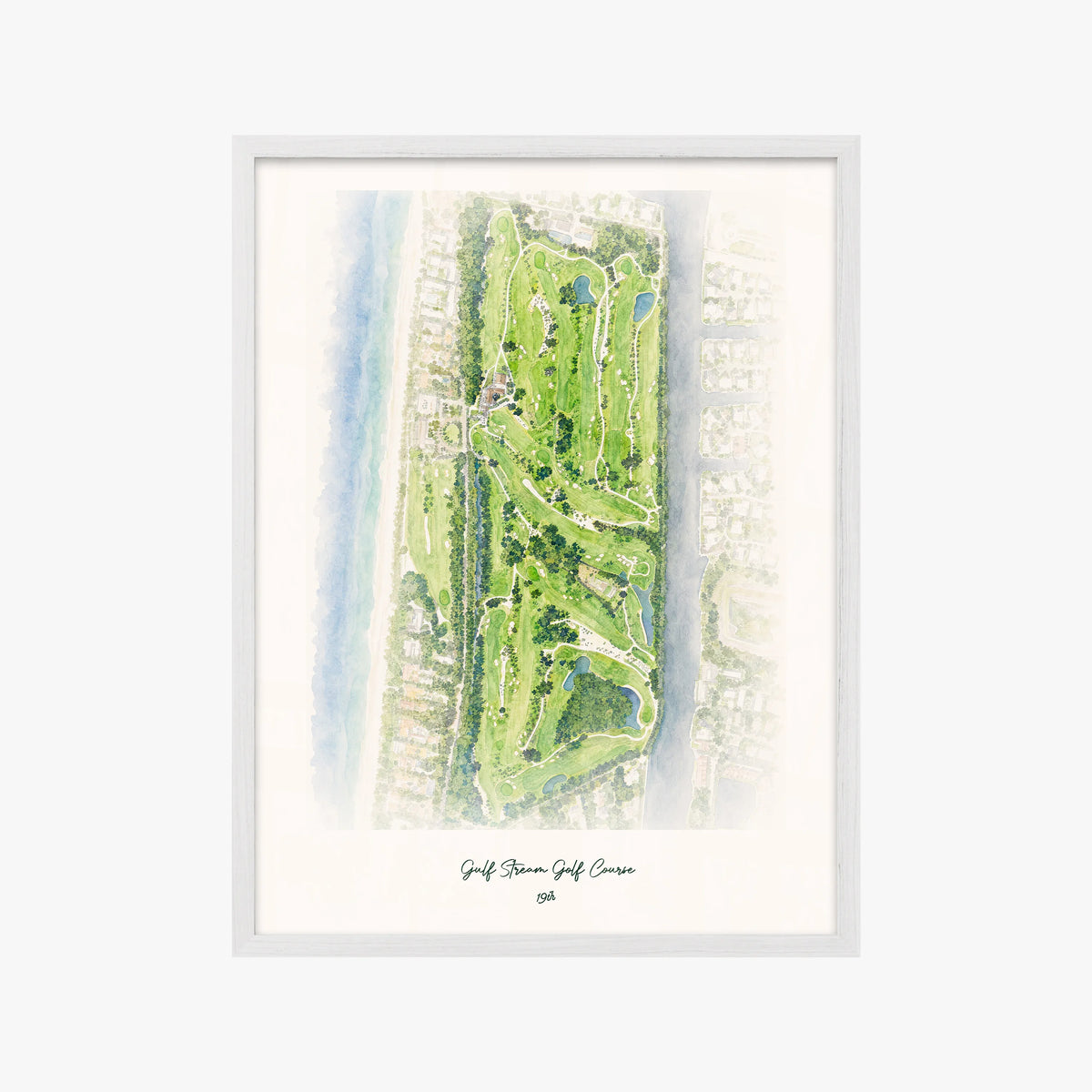Gulf Stream Golf Course white frame