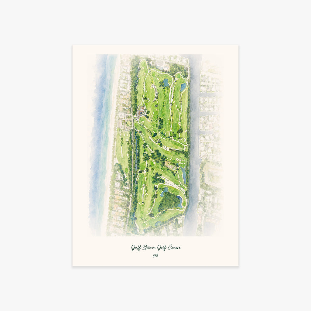 Gulf Stream Golf Course printed artwork