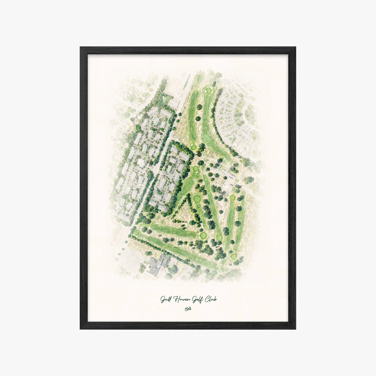 Gull Haven Golf Club black frame
