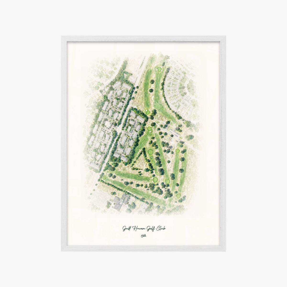 Gull Haven Golf Club white frame