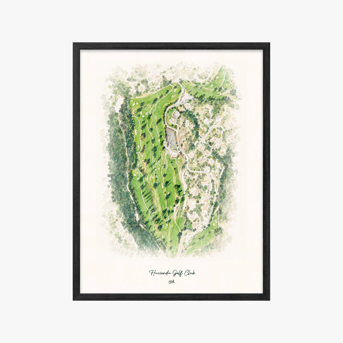 Hacienda Golf Club black frame