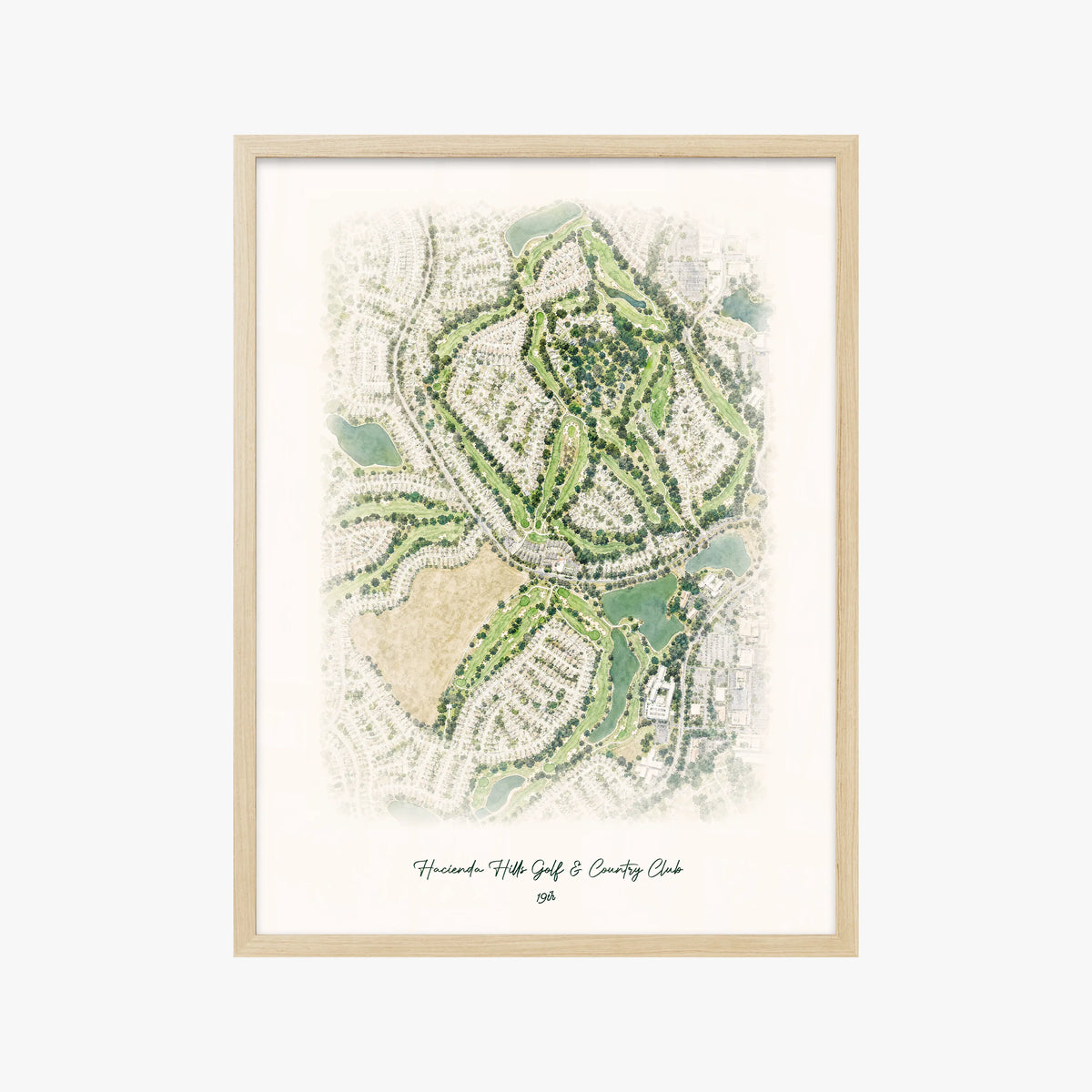 Hacienda Hills Golf & Country Club wood frame