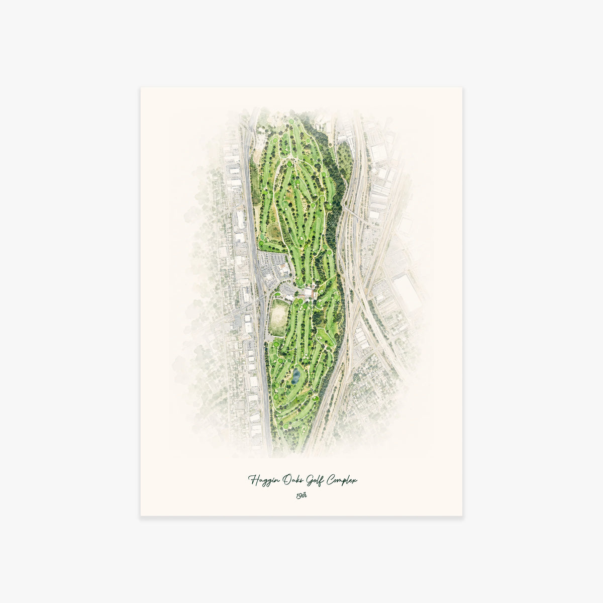 Haggin Oaks Golf Complex printed artwork