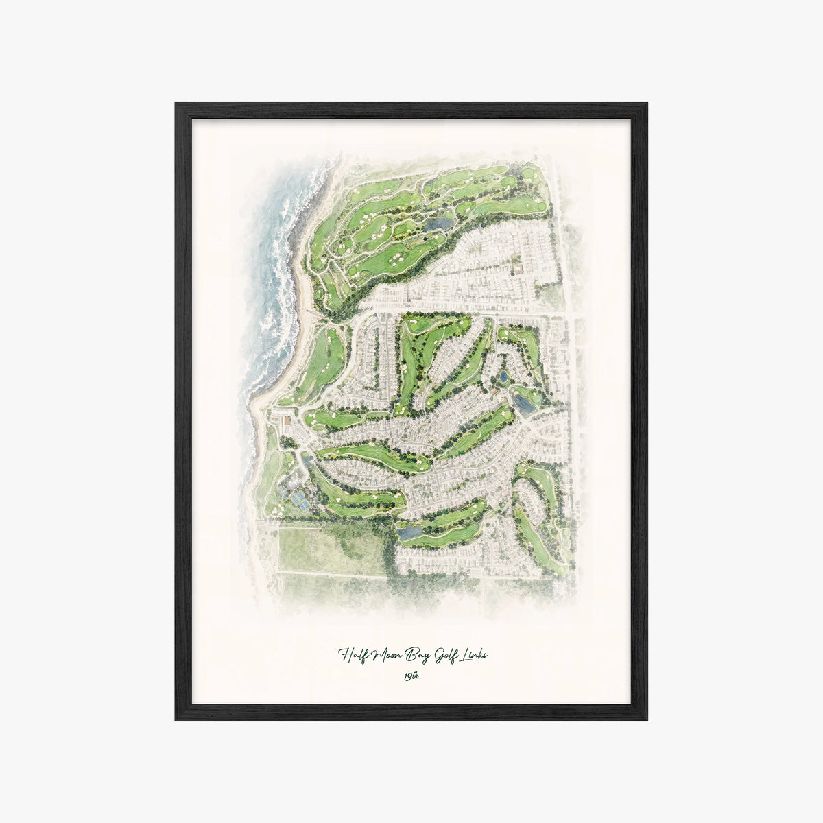 Half Moon Bay Golf Links black frame