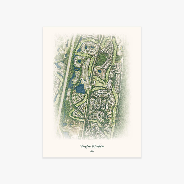 Halifax Plantation printed artwork