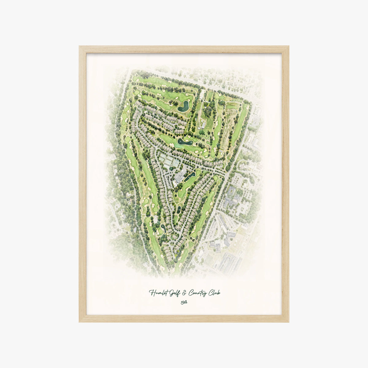 Hamlet Golf & Country Club wood frame