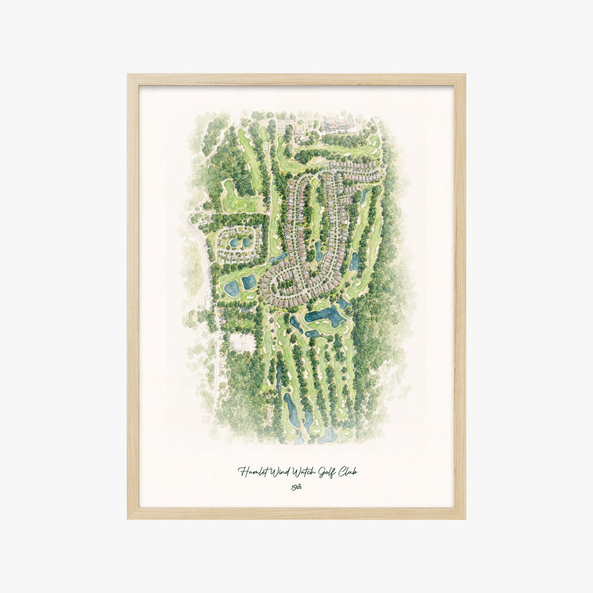 Hamlet Wind Watch Golf Club wood frame
