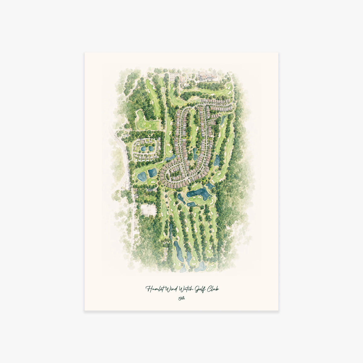 Hamlet Wind Watch Golf Club printed artwork