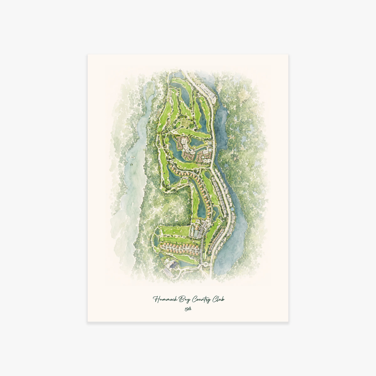 Hammock Bay Country Club printed artwork