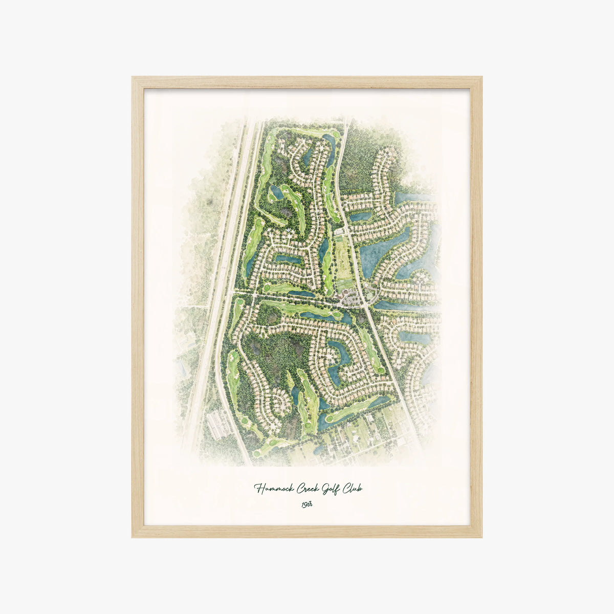 Hammock Creek Golf Club wood frame