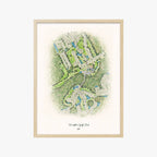 Hamptons Golf Club wood frame