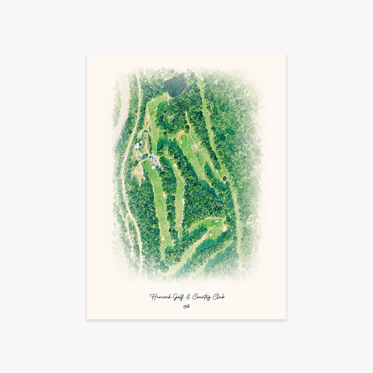 Hancock Golf & Country Club printed artwork