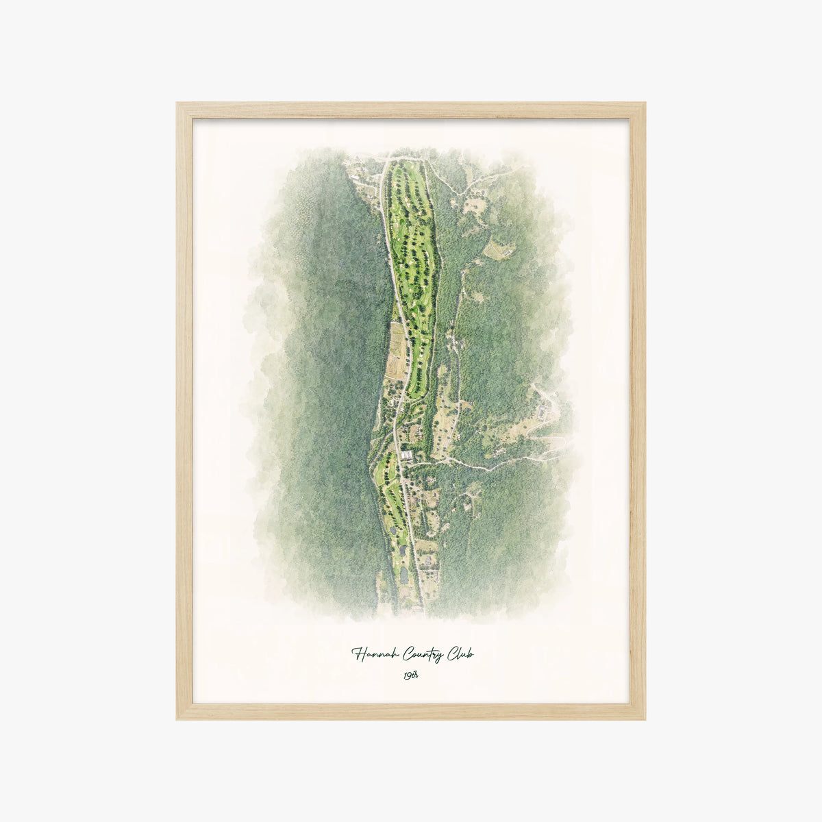 Hannah Country Club wood frame